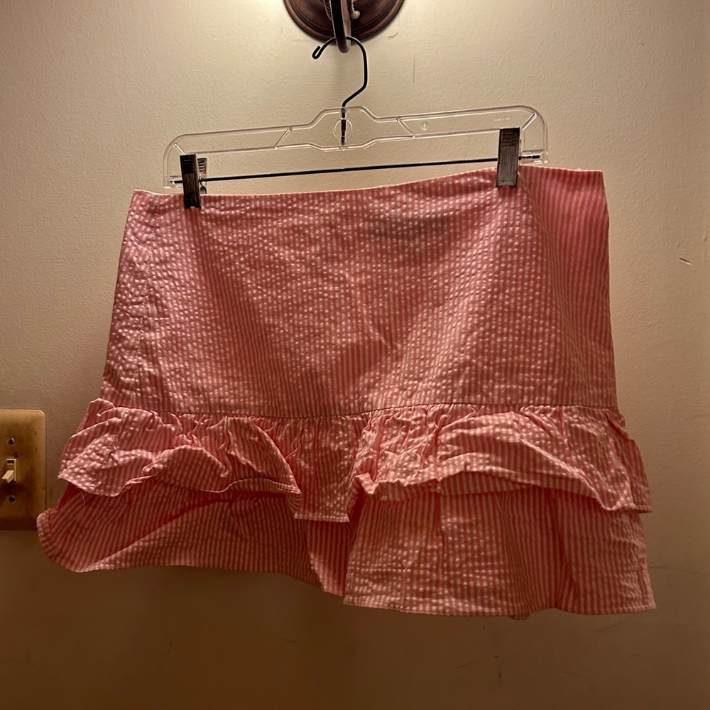 Cutest Vintage Striped Mini Skirt